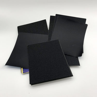 Carta abrasiva quadrata di lucidatura nera della carta vetrata 130mm